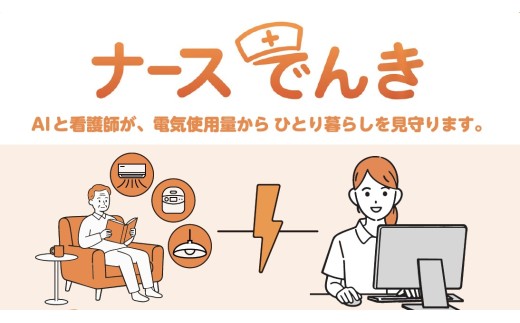 高齢者見守りサービス　ナースでんき（6カ月）