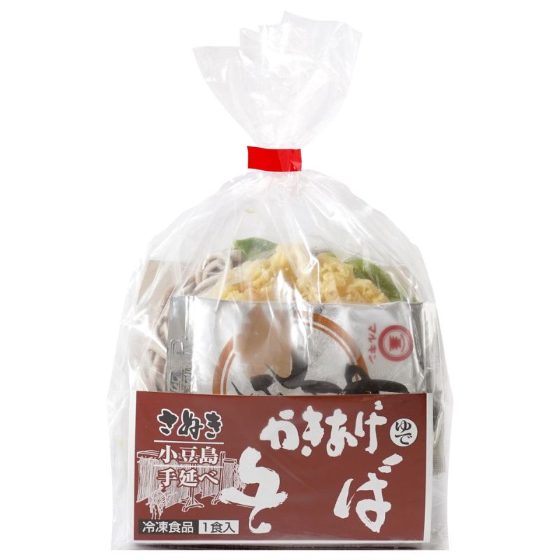 さぬき小豆島　手延冷凍調理そば6食セット（えび天２/牛肉２/かきあげ２）