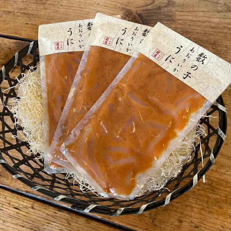 王様の塩辛 雲丹風味 3パック【あおりいか 塩辛 うに おつまみ 珍味 惣菜 海鮮 いかの塩辛 珍味 お取り寄せ 御中元 お中元 お歳暮 父の日 母の日 贈り物 日本酒 焼酎  塩辛】【神奈川県小田原