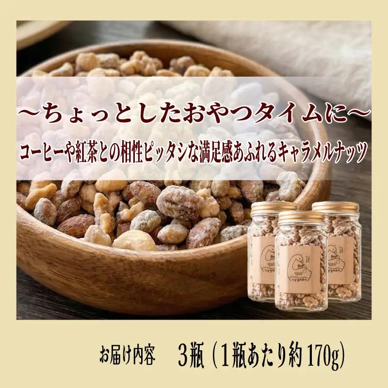 キャラメルナッツ 3瓶 ナッツ キャラメル きゃらめる 