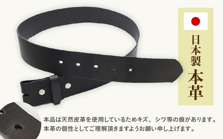 【Lサイズ】チタンバックル Type-A3/ 幅40mm 本革 ブラック 日本製 【ベルト バックル 牛本革 本革ベルト 牛革ベルト 革製品 紳士 メンズ ビジネス 通勤 就活 スーツ 黒 チタン製 