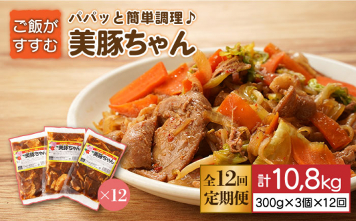 
【全12回定期便】 美豚ちゃん 300g×3個セット 豚丼 どんぶり 冷凍食品 レトルト 【長崎フードサービス】 [PEL010]
