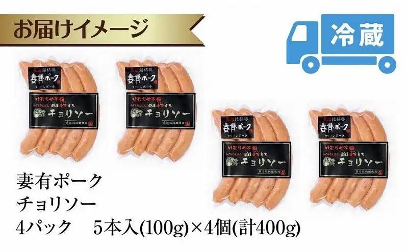 ソーセージ 妻有ポーク チョリソー 100g×4個 ソーセージ