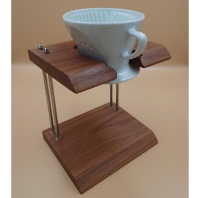 ふるさと納税 河内町 コーヒードリッパースタンド(ブラックウォルナット) |  | 01