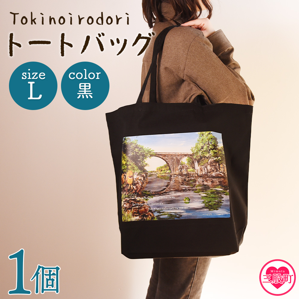 ＜トートバッグL 1個 黒＞選べる カラー サイズ 色 6色 M L size トートバック 大きめ 手持ち 肩掛け かたかけ バック エコバッグ 買い物袋 おしゃれ オシャレ カワイイ 可愛い かわいい 10L 15L 便利 仕事 通学 旅行 マチ付き 軽い【MI566-hi】【ひろせ本店】