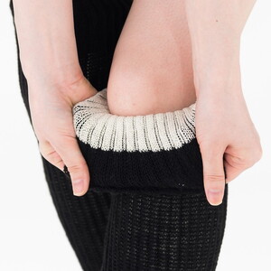 天然の美容繊維 裏シルク ぽかぽかレッグウォーマー フリーサイズ H-LW1900