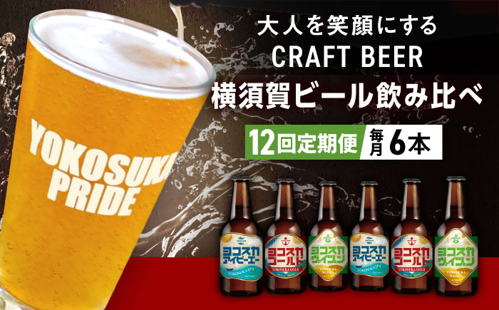 
            【全12回定期便】飲み比べ ビール 3種　6本セット （330ml瓶×計72本）クラフトビール 【有限会社たのし屋本舗】 [AKAE052]
          