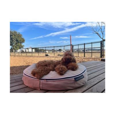 ふるさと納税 足利市 【アンビエントラウンジ】犬ペットラウンジLOW　エリート・キルトベージュ(S)※小型犬向け |  | 01