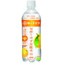 【ふるさと納税】ダイドードリンコ　和ノチカラ　旬絞りゆず炭酸水500ml×24本【1513374】