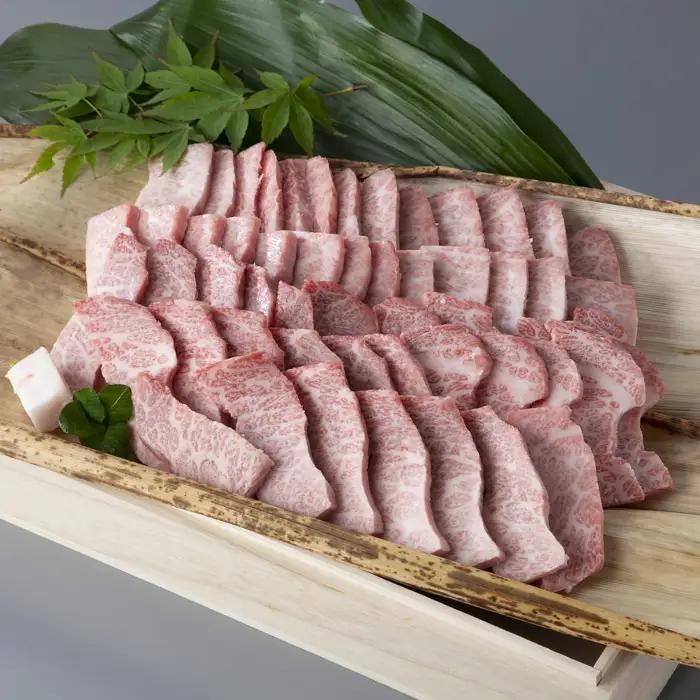 のし・包装対応可【A-6541】実生庵 桐箱入り 近江牛 A５等級 ロース 焼き肉用 １ｋｇ ［高島屋選定品］