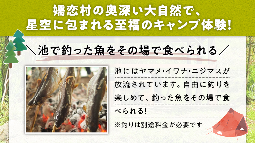 オートキャンプ 利用券 宿泊プラン ( 2名 ※ 小学生以下 無料 ) つまごいビーガーデン フリーサイト 宿泊 チケット キャンプ 旅行 [AC007tu]