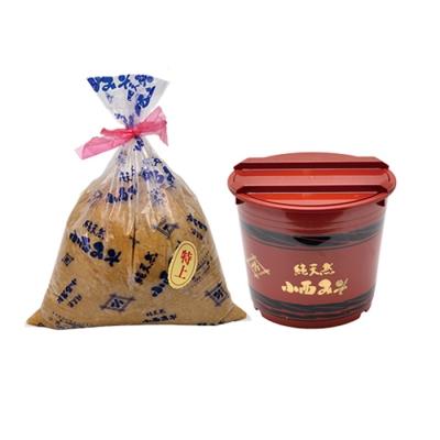 ふるさと納税 福智町 小西みそ 純天然 特上みそ2kg(樽入) | 