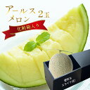 【ふるさと納税】果物 メロン アールスメロン 2玉 化粧箱 フルーツ 旬 熊本 玉名 生産者直送 産地直送