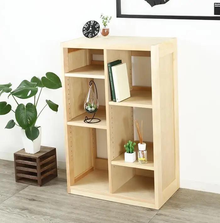 大川家具 ファイン 60cm ブックシェルフ 高さ95cm 天然木 サクラ(バーチ)
