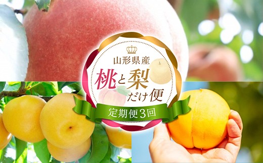 【定期便3回】 桃と梨だけ便 FSY-2740
