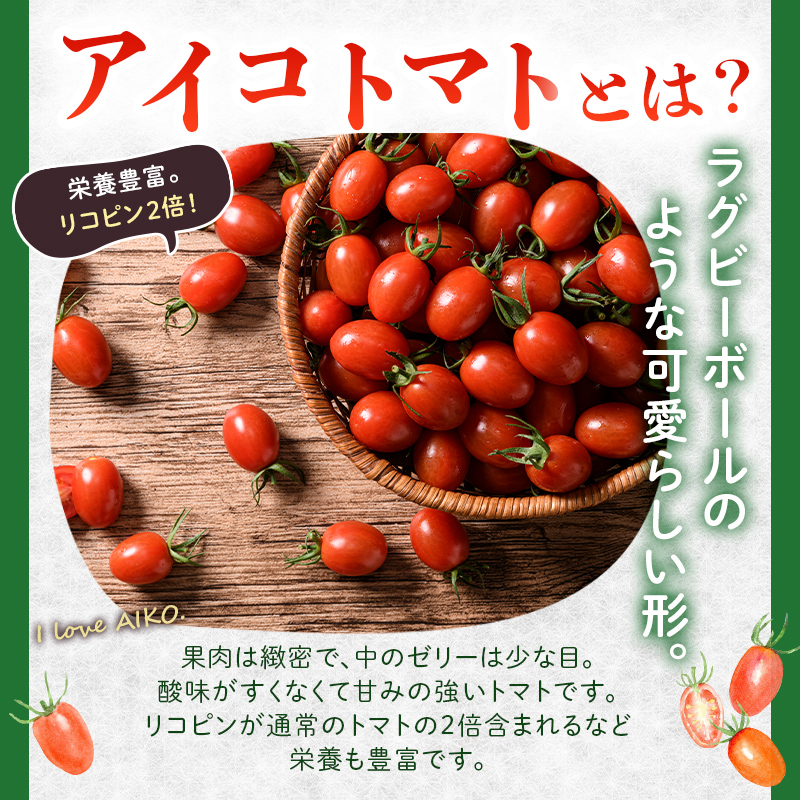 FKK19-871_【先行予約】 【3カ月定期】嘉島町産アイコトマト1kg ※2024年11月中旬より順次発送 もぎたて 産地直送 産直 有機肥料 甘い フルーティー ミニトマト プチトマト リコピン