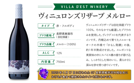 【限定50セット】ヴィラデストワイナリー　メルロー飲み比べ3本セット