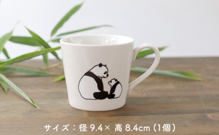 【美濃焼】 温度で変化する器 温感 パンダ マグカップ （2個） 『親子パンダ2種』 【丸モ高木陶器】 [TBA079]