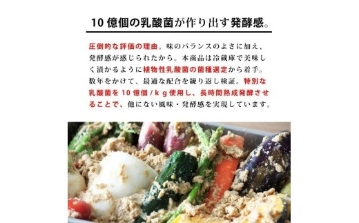 冷蔵庫で育てる熟成ぬか床 2100g プレミアムセット