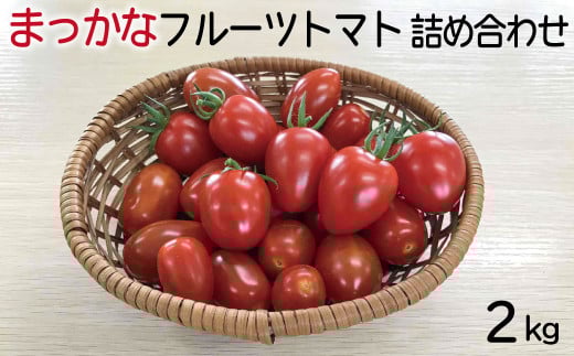 【先行予約】まっかなフルーツトマト詰め合わせ　2kg【完熟トマト 樹上完熟 野菜 ベジタブル 詰め合わせ 栄養 甘い こだわり サラダ 島根県 安来市】【12-MS-15】