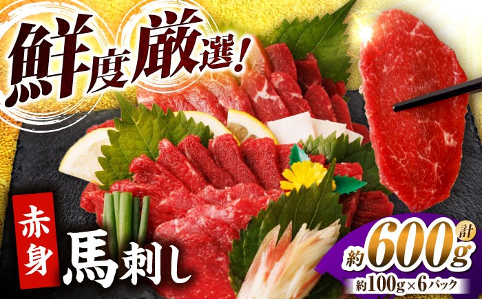 
                  赤身馬刺し 計600g（6pc）＋タレ大 馬刺し 赤身 赤身馬刺し 熊本 肉 馬肉 馬 熊本県 特産品 タレ付き馬刺し 真空パック 冷凍馬刺し 生食 肉食 刺身 九州 山鹿 小分け おつまみ 送料無料【馬刺しの郷 民守】 [ZBL005]
                