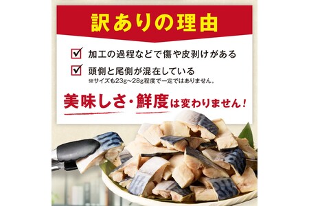 【最短2～5営業日以内に発送】【訳あり】魚屋の味付け骨取り塩サバお手軽56切れ