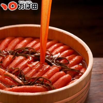 ふるさと納税 直方市 【訳あり】かば田　無着色昆布漬辛子めんたい1kg　1本物　ご家庭用(直方市) |  | 02