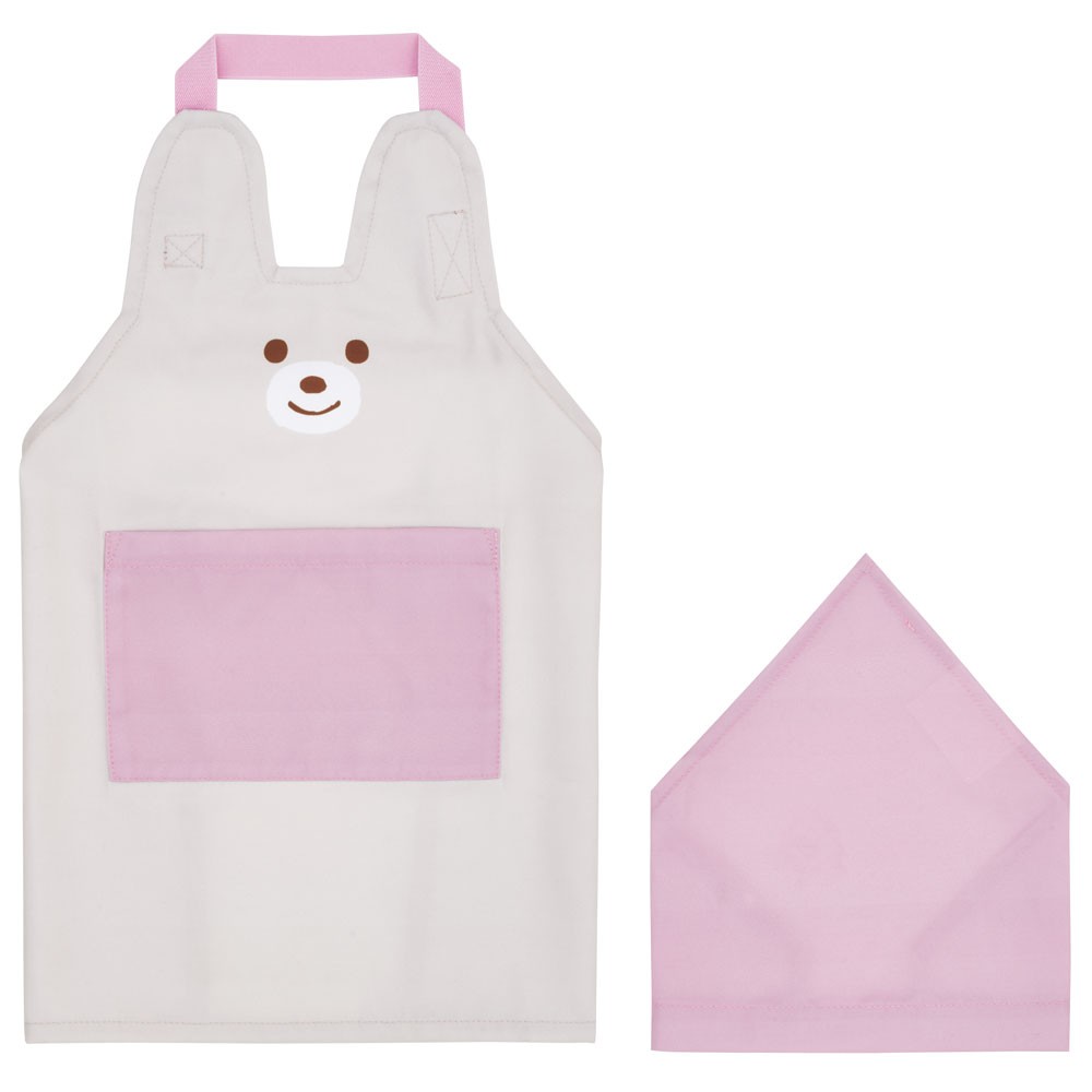 
                  【メール便対象品】 園児用 エプロン・三角巾 2点 セット　ぬいぐるみ うさぎ　料理 お手伝い おてつだい 便利 汚れ防止 キッズ 子供用 KBEPS3 スケーター【こども 子ども お食事 ごはん 洗濯機OK かわいい ウサギ】 奈良県 奈良市 なら 
                