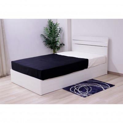 ふるさと納税 知立市 【組立付き】309シングルベッド(ホワイト)ボンネルコイルマットレス付(1523)