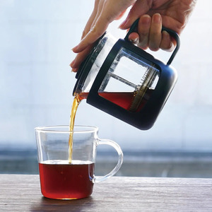 HARIO カフェプレス・U［CPU-2-B］｜ハリオ 珈琲 おしゃれ コーヒー 耐熱 ガラス 日用品 キッチン用品 かわいい フレンチプレス_EB43 ※離島への配送不可