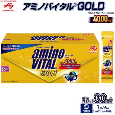 ふるさと納税 川崎市 【2ヵ月に1回/計6回定期便】味の素 アミノバイタル ゴールド 60本 顆粒 スティック