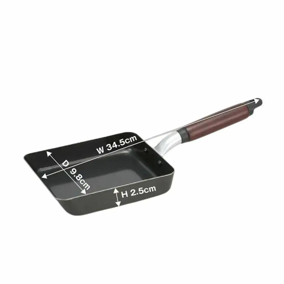 村の鍛冶屋 本格鉄製  玉子焼 15cm アウトドア キッチン IH 野外料理 キャンプ飯 シリコン加工 木製ハンドル 炒め物  燕三条【011S316】