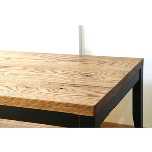 極厚ホワイトオーク無垢材のローテーブル