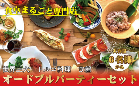 オードブル ケバブ ハンバーグ 惣菜 お惣菜 おかず パーティー / 世界三大料理トルコの味を知り尽くしたオーナーシェフが贈るパーティーセット（6名様～）誕生日 お正月 クリスマスに【kcr102】