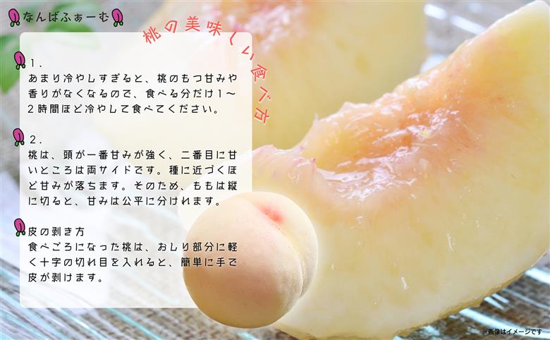 【2025年先行予約】［なんばふぁーむ］岡山県産 旬の桃 2.0kg（6～9玉）［ご家庭用］【039-a001】