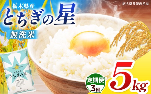 【栃木県共通返礼品】【先行予約】【令和8年度産】【定期3回】 訳あり 栃木県産 とちぎの星  無洗米 5kg | 定期便 選べる ふるさと 納税 コシヒカリ とちぎの星 お米 精米 無洗米 ごはん ご飯 主食 日本米 kome 栃木県 共通返礼品 那珂川町 送料無料