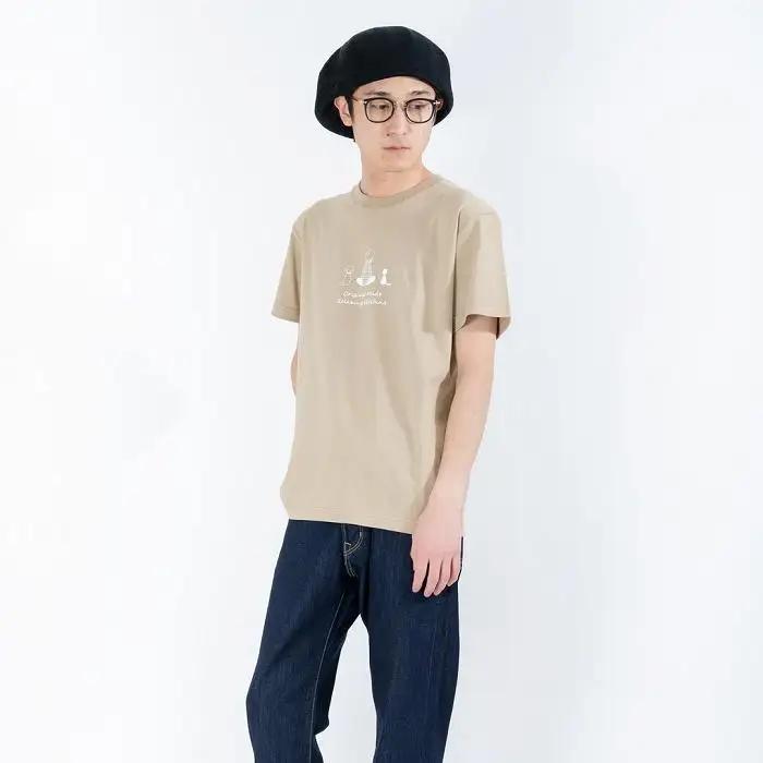 《1》【KEYMEMORY鎌倉】TIMEイラストTシャツBEIGE