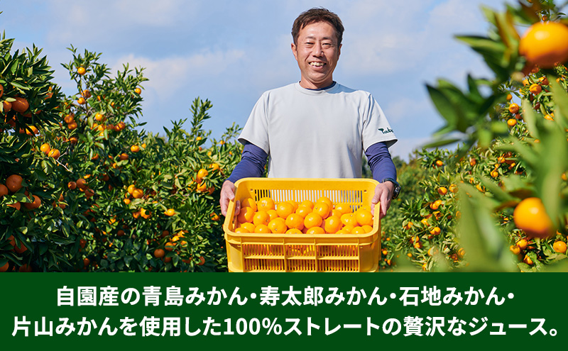 スズキ果物農園 たかのみかんジュースAセット（1L×2本） 無添加 100％ストレート ジュース みかん ミカン 青島みかん 寿太郎みかん 石地みかん 片山みかん 化粧箱入り 静岡 浜松市 【配送不可