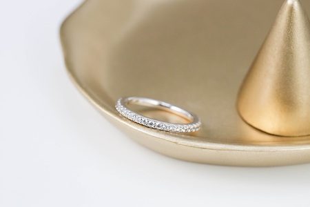 【プラチナ】ハーフエタニティリング0.32ct【傷＆歪みに強い】/No.95