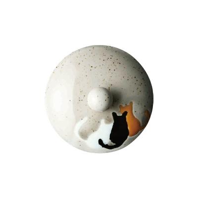 ふるさと納税 長崎県 【波佐見焼】SS茶こしガラスポット ねこ  【西海陶器】 1 73608 |  | 01