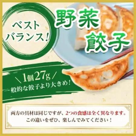 【佐野餃子(中)肉餃子24個4人前】×2袋と【佐野餃子(中)野菜餃子24個4人前】×2袋_餃子 ぎょうざ ギョウザ ギョーザ 焼き 肉 肉餃子 野菜 野菜餃子 中華 惣菜 おかず おつまみ 簡単調理 
