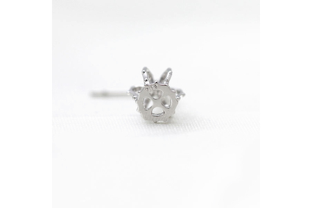 ピアス スタッドピアス プラチナ PT900 ダイヤモンド 0.24ct 王冠 クラウン モチーフ 揺れる 【f092-pt】