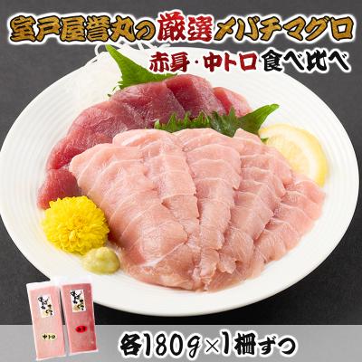 ふるさと納税 室戸市 厳選メバチマグロ赤身、中トロ食べくらべ【誉丸】