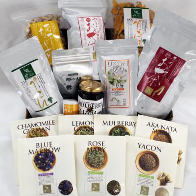ふるさと納税 大月市 ＜健康食品11種+ハーブティー5種＞オールフルセット16種