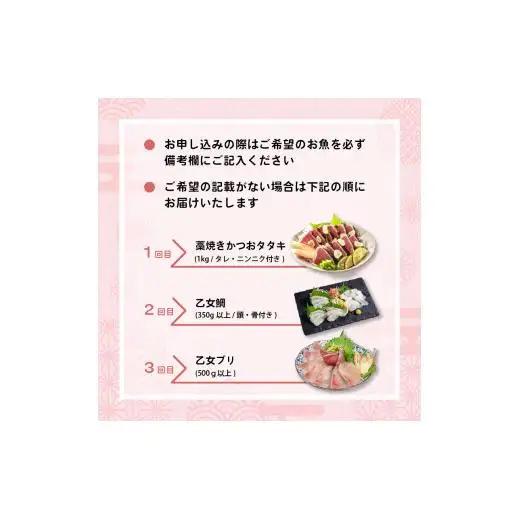 【 刺身 】 刺身定期便3ヶ月