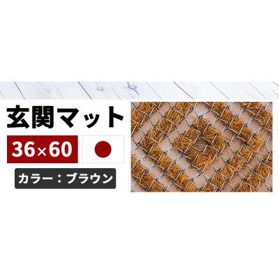 ふるさと納税 海南市 玄関マット 泥 雪 落とし 36×60cm ブラウン SNG102107803