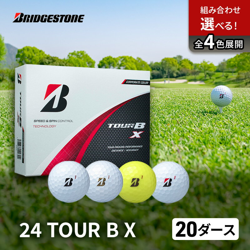 【ふるさと納税】ゴルフ 24 TOUR BX 20ダース ゴルフボール ボール ブリヂストン ダース セット 【ホワイト(WH）イエロー（YE）各10ダース】
