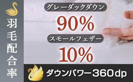 羽毛合掛ふとん フランス産グレーダック90%(柄BLUE)【S】≪みやこんじょ特急便≫_AI-E104-bl-Q_(都城市) 羽毛布団 寝具 抗菌防臭加工 ダウン SEKアレルGプラス加工 日本製 合