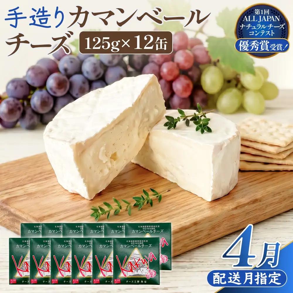カマンベールチーズ 12個 缶タイプ チーズ工房角谷【4月配送】