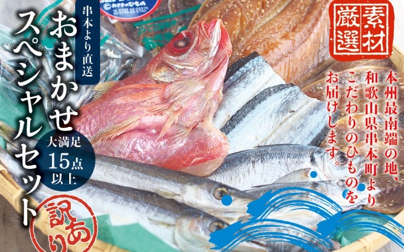 
                  【訳あり干物セット】たっぷり15点以上！おざきのひもの「おまかせスペシャルセット」/ ひもの 干物 干物セット 個包装 イカ 一夜干し 訳あり わけあり【ozk103A-cho】 [ozk103A-cho]
                